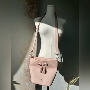 Kate Spade New York Hayes Street Vanessa bucket bag warm vellum leather